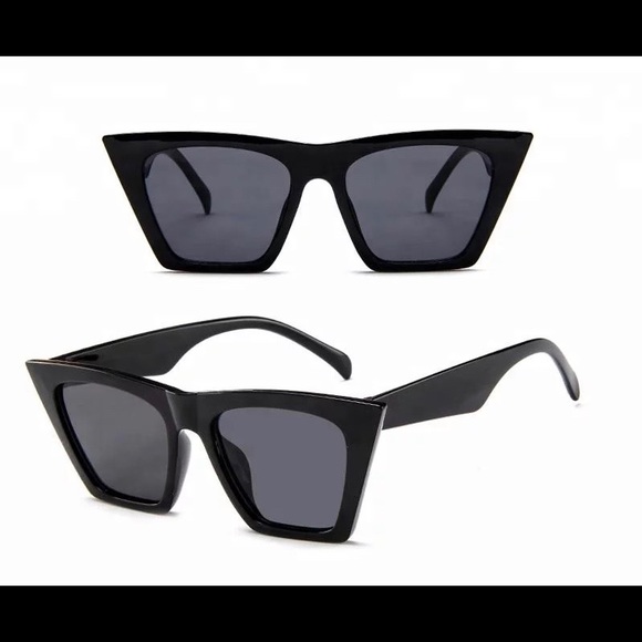 **FREE GIFT** Cat Eye Square Sunglasses Vintage - Picture 3 of 7